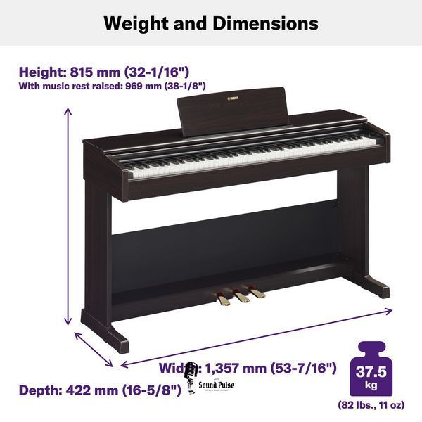 Цифрове піаніно Yamaha Arius YDP-105 Rosewood 2186580853 фото