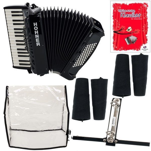 Акордеон Hohner Bravo III 72 Black silent key 04400753 фото