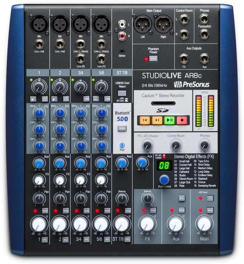 Мікшерний пульт Presonus Studiolive Ar8C 8