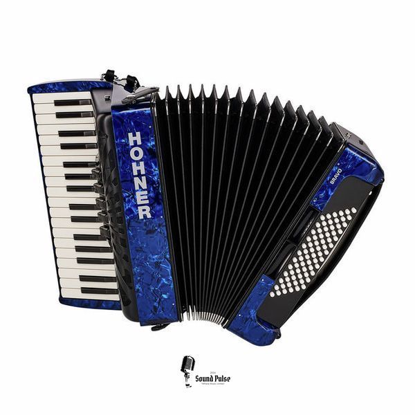 Акордеон Hohner Bravo III 72 Blue silent key 04400756 фото