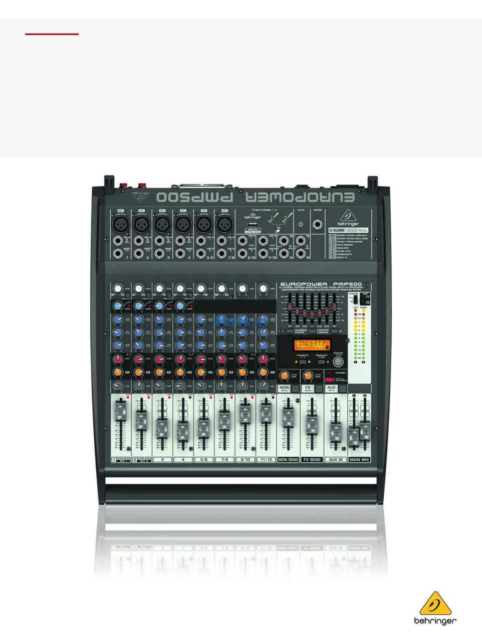 Мікшер Behringer Europower PMP500