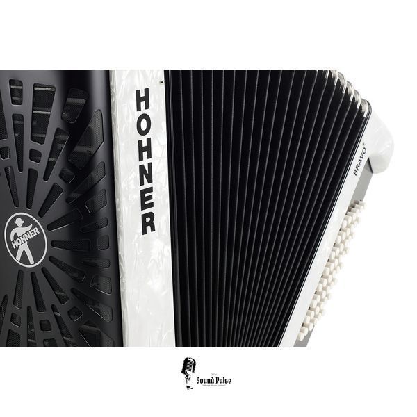 Акордеон Hohner Bravo II 48 White silent key 04400762 фото