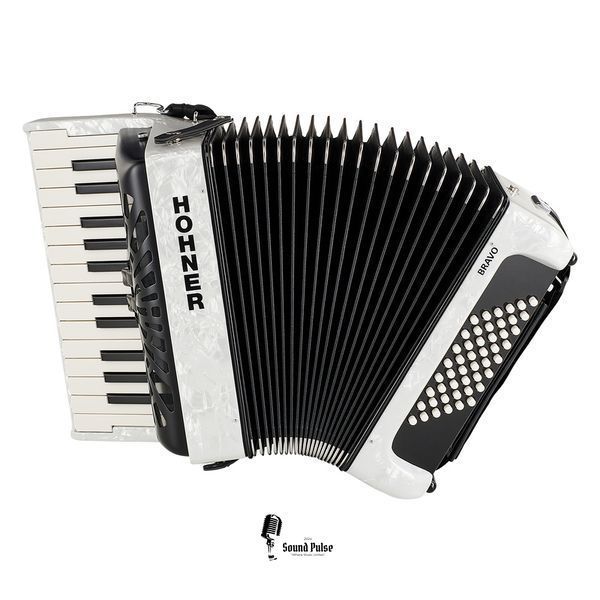 Акордеон Hohner Bravo II 48 White silent key 04400762 фото