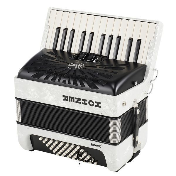 Акордеон Hohner Bravo II 48 White silent key 04400762 фото