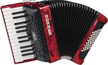 Акордеон Hohner Bravo II 48 Red silent key 04400763 фото