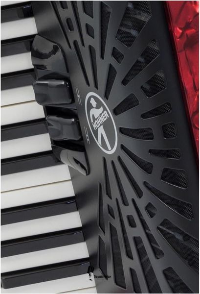Акордеон Hohner Bravo II 48 Red silent key 04400763 фото