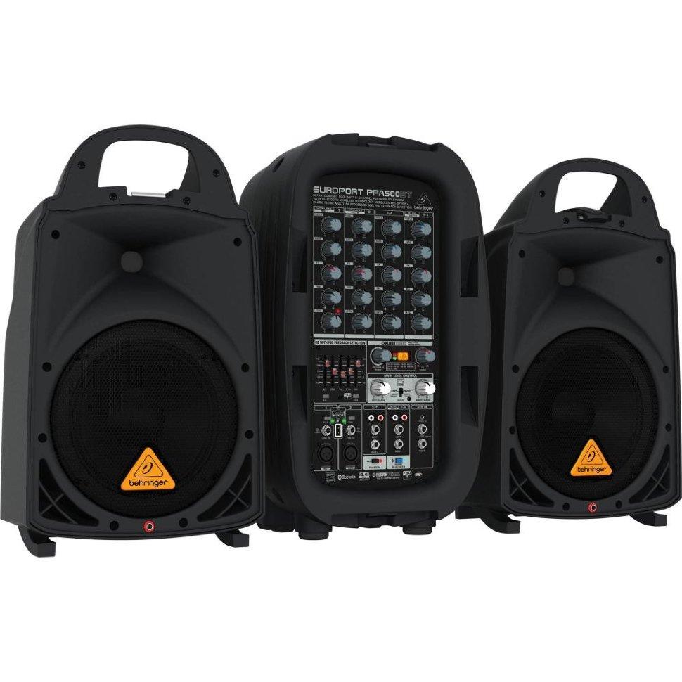 Акустичний комплект (2 АС + 6-канальний мікшер-підсилювач) Behringer PPA500BT