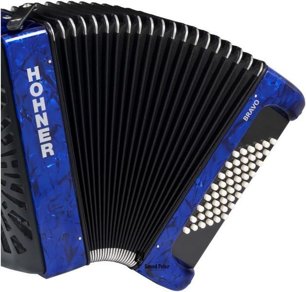 Акордеон Hohner Bravo II 48 Blue silent key 04400764 фото