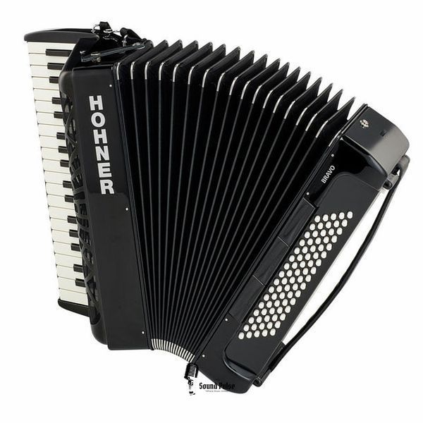 Акордеон Hohner Bravo III 80 Black silent key 04400769 фото