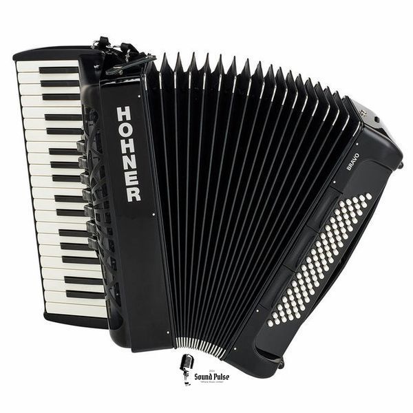 Акордеон Hohner Bravo III 80 Black silent key 04400769 фото