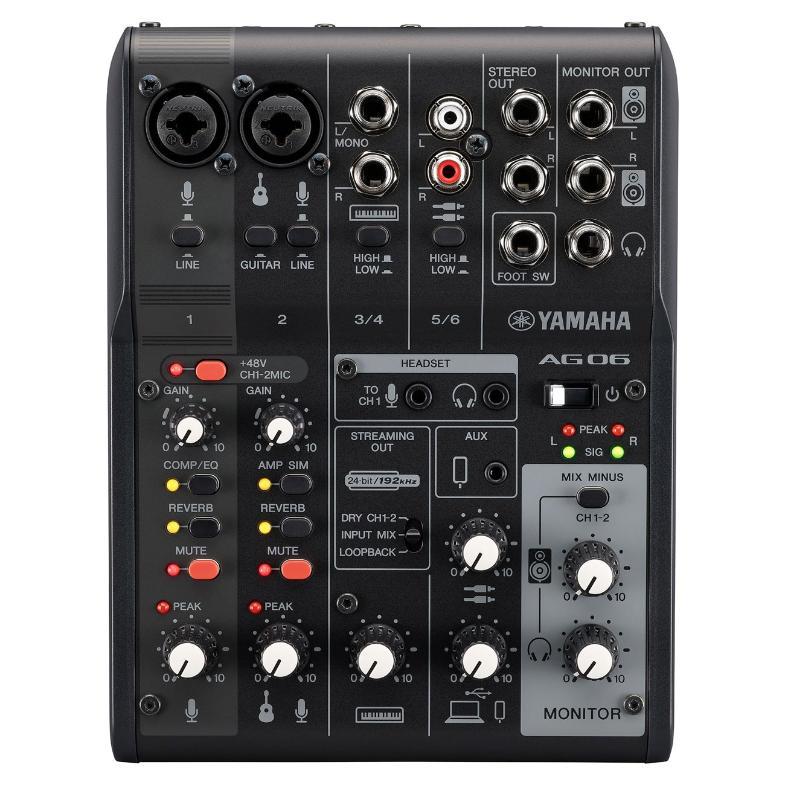 Мікшерний пульт Yamaha AG06 MK2 Black