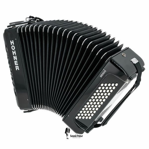 Акордеон Hohner Bravo II 60 Black silent key 04400770 фото