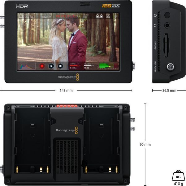 Стримінговий монітор Blackmagic Design Video Assist 5" 12G HDR 2242181736 фото