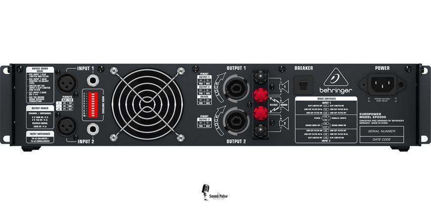 Підсилювач потужності Behringer EP2000 2268925843 фото